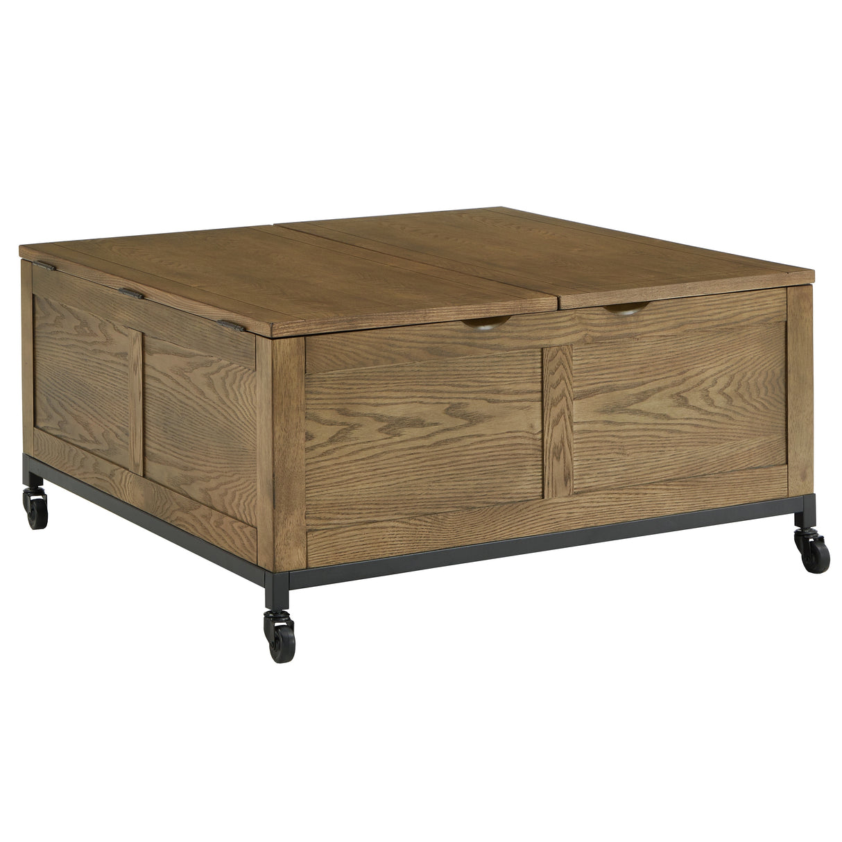 Shay Square Storage Trunk Coffee Table with Caster Wheels by iNSPIRE Q Artisan