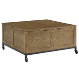 Shay Square Storage Trunk Coffee Table with Caster Wheels by iNSPIRE Q Artisan