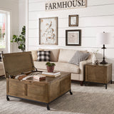 Shay Square Storage Trunk Coffee Table with Caster Wheels by iNSPIRE Q Artisan