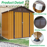 Shed 6' x 4' Outdoor Storage Shed Organizer