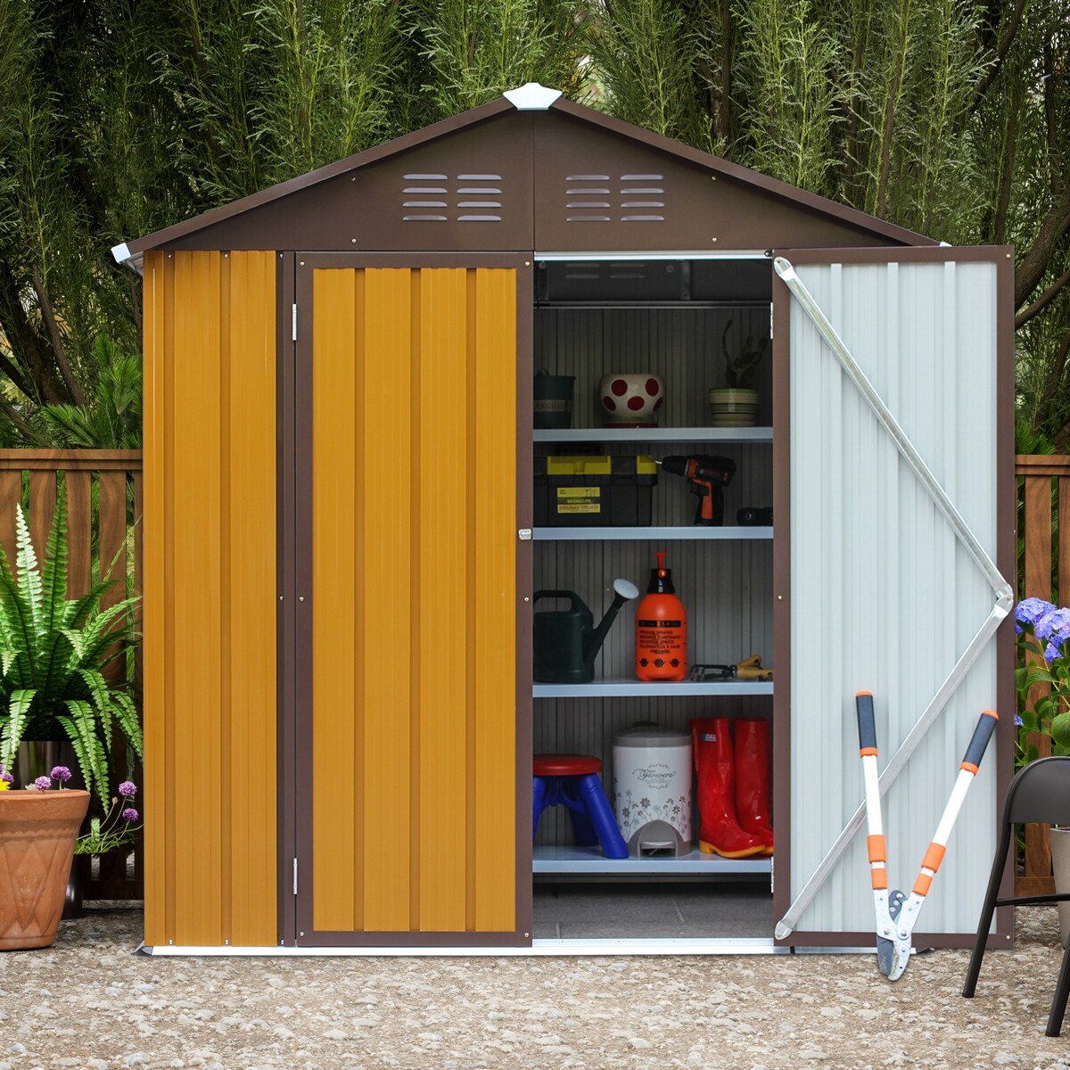 Shed 6' x 4' Outdoor Storage Shed Organizer