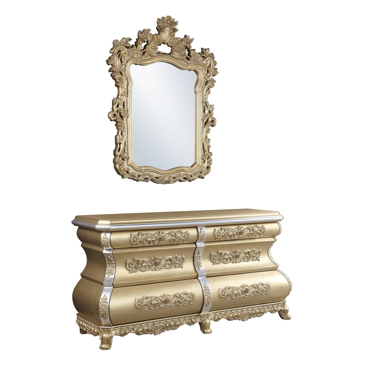 Sheehan 6-Drawer Dresser with Mirror