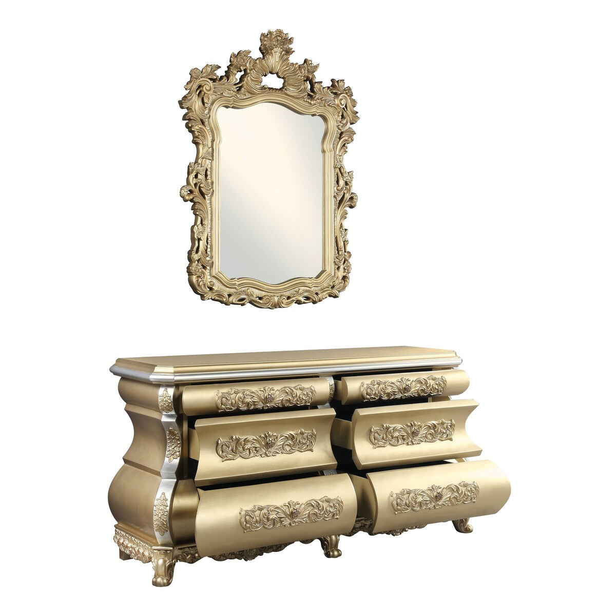 Sheehan 6-Drawer Dresser with Mirror