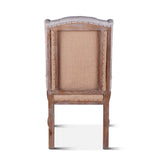 Sheen Off-White Tufted Linen Dining Chair