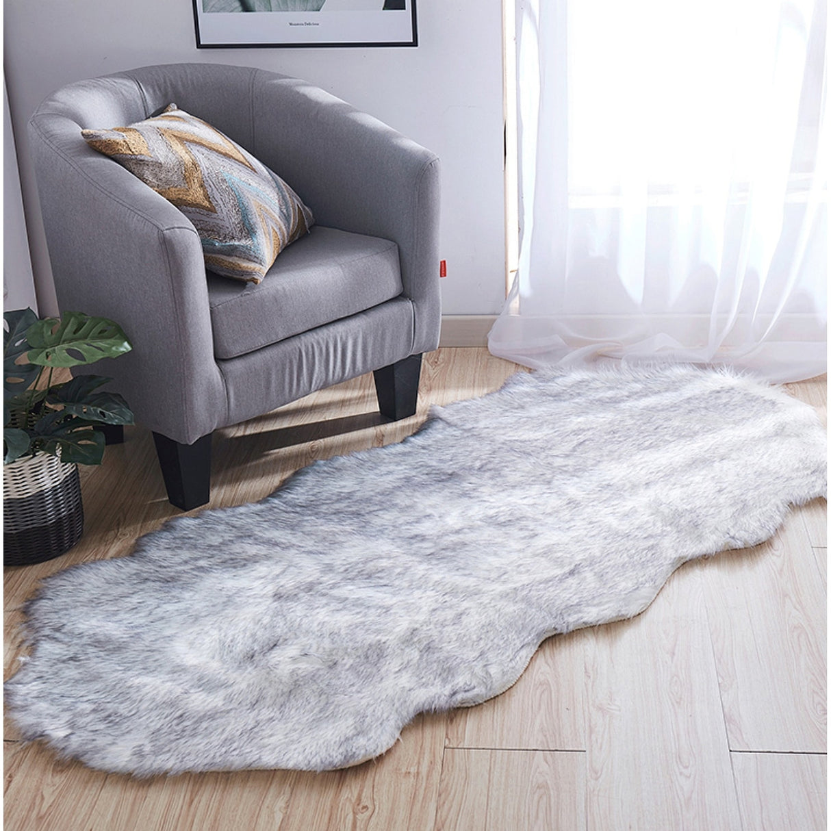 Faux Sheepskin Area Rug