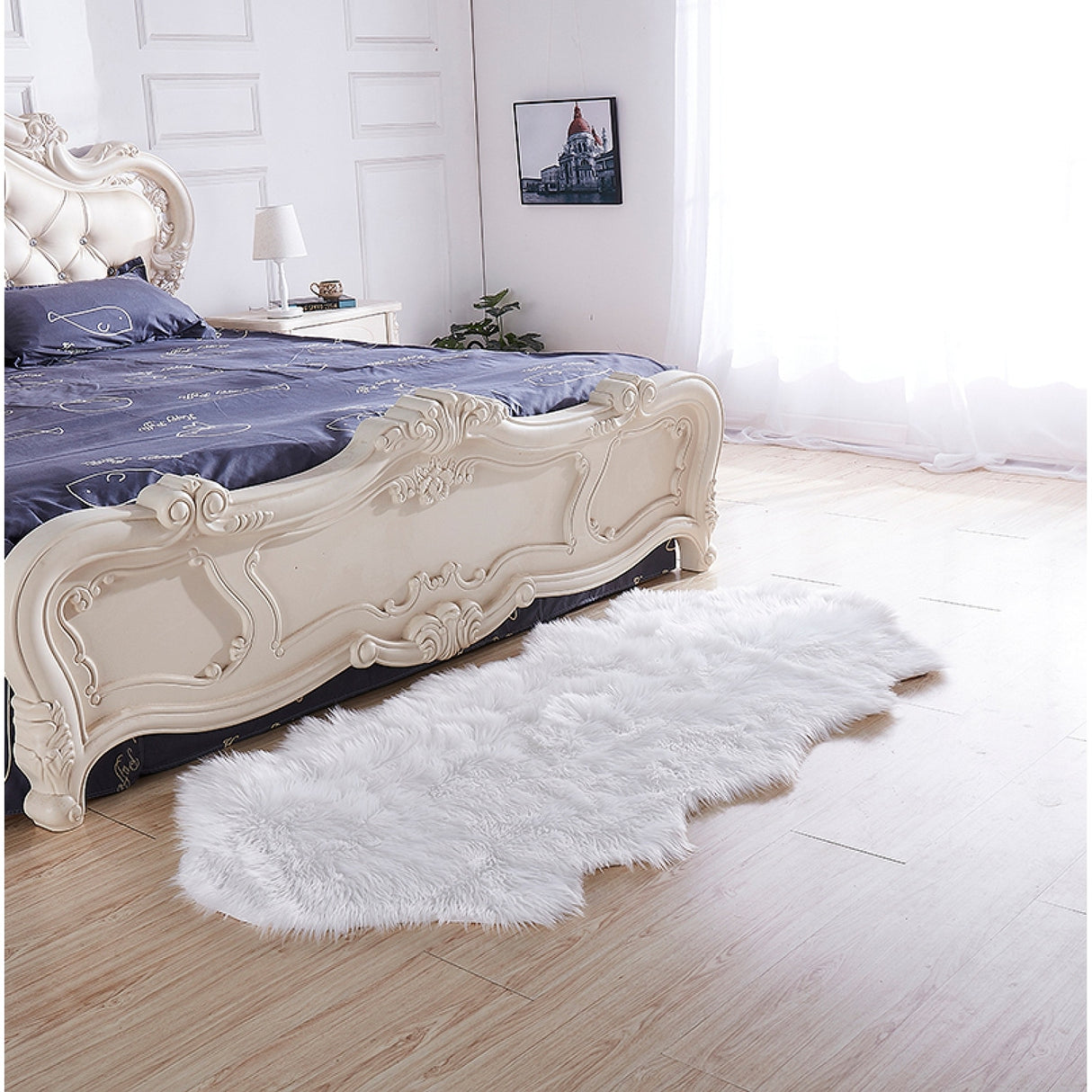 Faux Sheepskin Area Rug