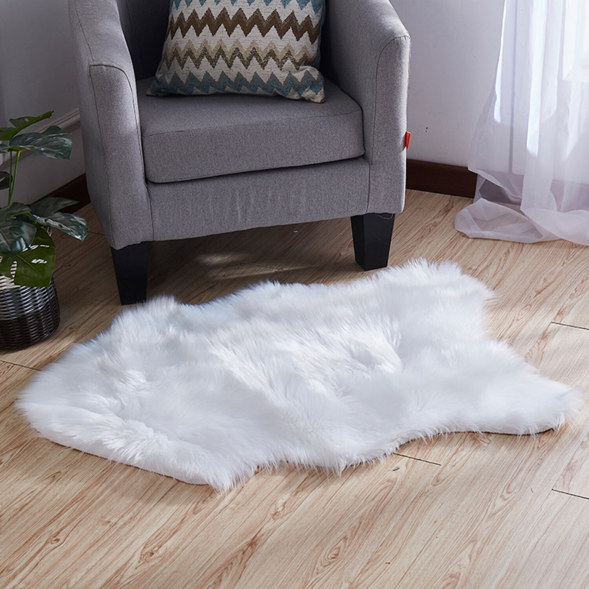 Faux Sheepskin Area Rug