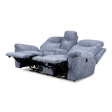 Sheffield Modern Plush Dual Recliner Loveseat, Powered, by New Classic Furniture