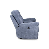 Sheffield Modern Plush Dual Recliner Loveseat, Powered, by New Classic Furniture