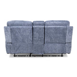 Sheffield Modern Plush Dual Recliner Loveseat, Powered, by New Classic Furniture