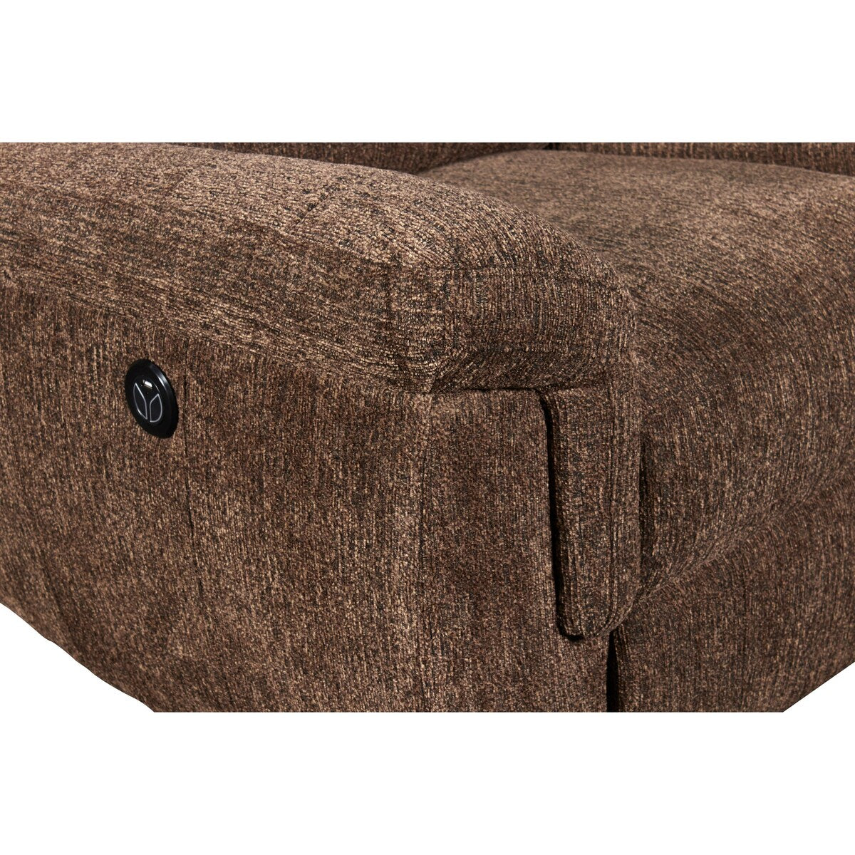 Sheffield Modern Plush Dual Recliner Loveseat, Powered, by New Classic Furniture