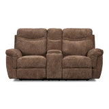 Sheffield Modern Plush Dual Recliner Loveseat, Powered, by New Classic Furniture