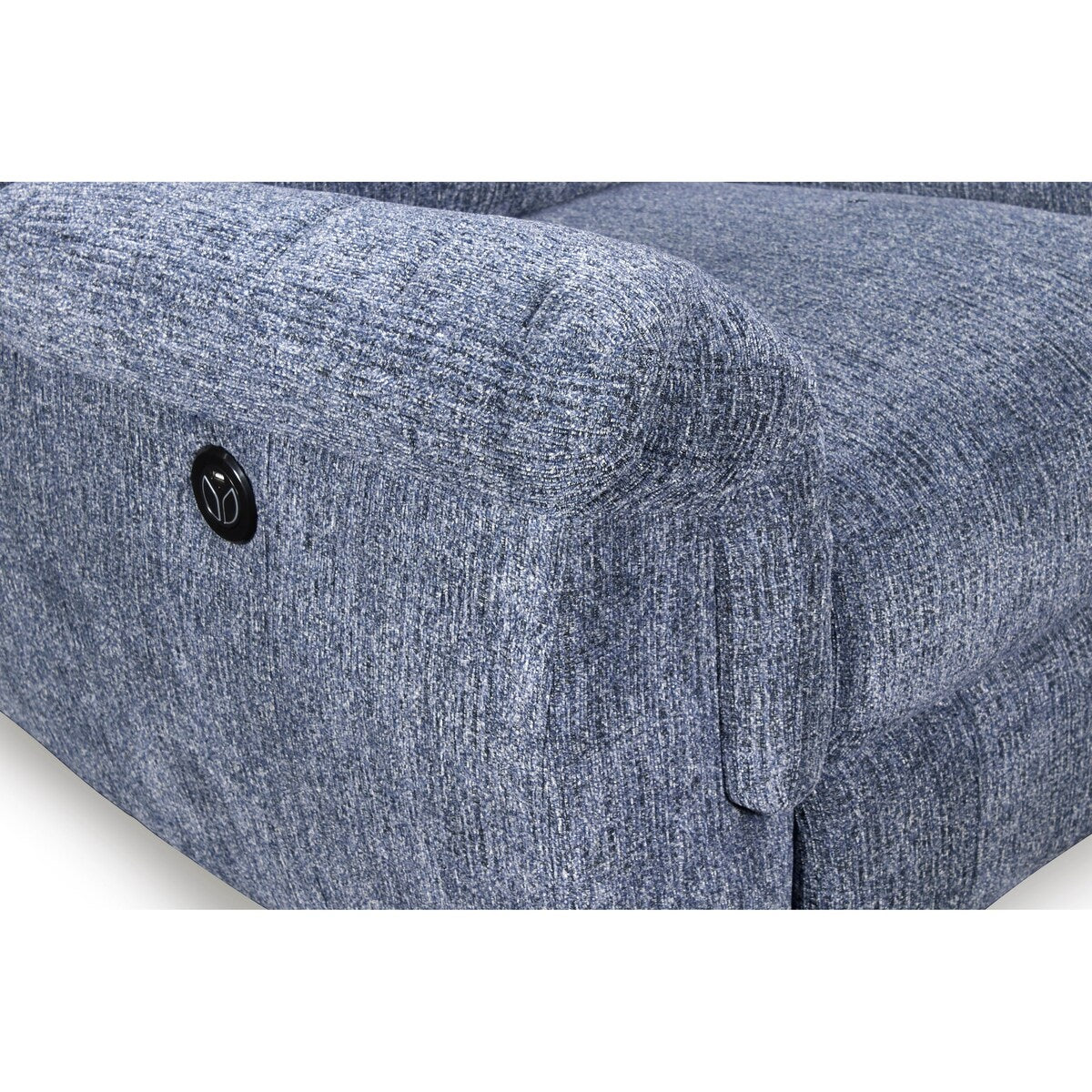 Sheffield Modern Plush Dual Recliner Loveseat, Powered, by New Classic Furniture