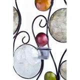 Shelby Metal and Capiz 4 Candle Votive Holder