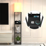 Shelf Floor Lamp With USB Port