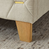 Shelf Upholstered Headboard, Platform Bed with Outlet & USB Ports