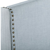 Shelter Style Upholstered King Headboard