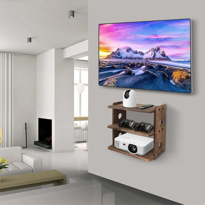 Shelves Wall Mount Projector Shelf Rack - 9.8"D x 16.3"W x 16.3"H