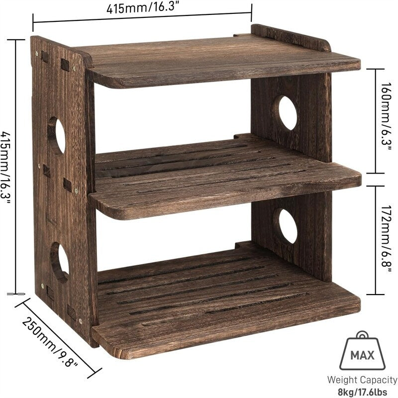 Shelves Wall Mount Projector Shelf Rack - 9.8"D x 16.3"W x 16.3"H