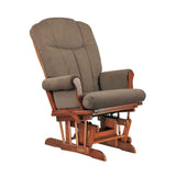 Shermag Chablis/ Station Mocha Glider Recliner With Lock Mechanism