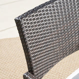 Sherman Oaks Outdoor 6-piece Rectangle Aluminum Wicker Dining Set with Cushions by Christopher Knight Home