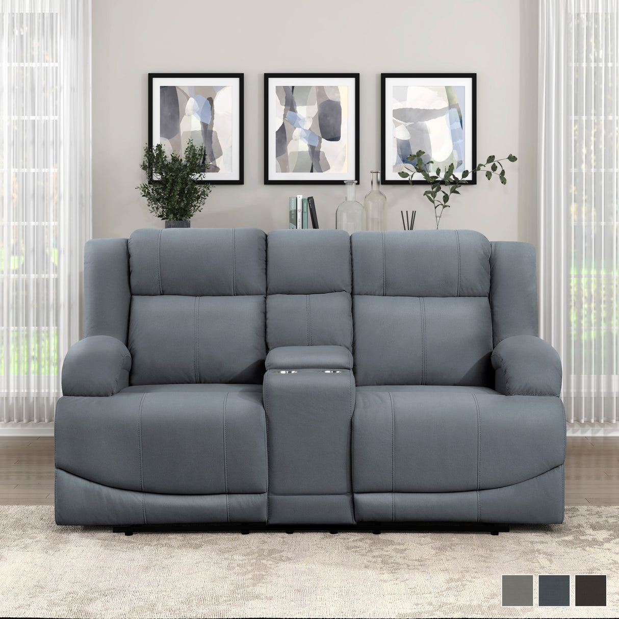 Sherwood Manual Double Reclining Loveseat