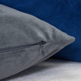 Shierly Applique Embroidery Velvet 20" Square Decorative Throw Pillow