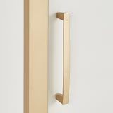 Shiloh Contemporary White and Gold Entertainment Center by iNSPIRE Q Bold