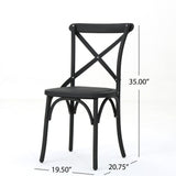 ShilohFarmhouse Plastic Nylon Dining Chairs (Set of 2) by Christopher Knight Home