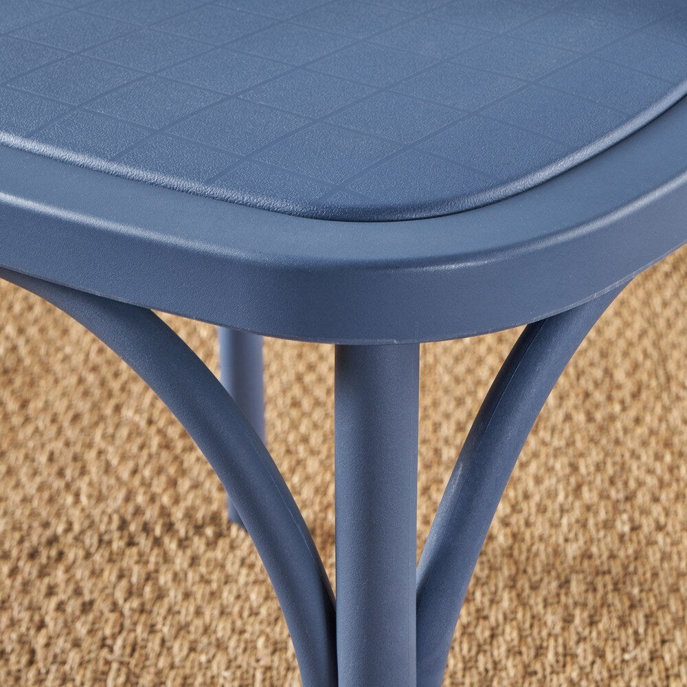 ShilohFarmhouse Plastic Nylon Dining Chairs (Set of 2) by Christopher Knight Home