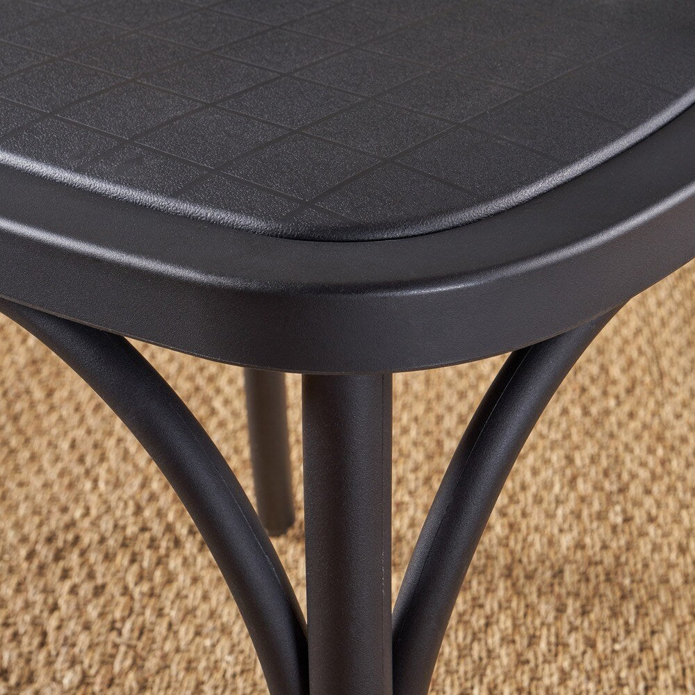 ShilohFarmhouse Plastic Nylon Dining Chairs (Set of 2) by Christopher Knight Home