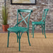 ShilohFarmhouse Plastic Nylon Dining Chairs (Set of 2) by Christopher Knight Home