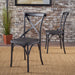ShilohFarmhouse Plastic Nylon Dining Chairs (Set of 2) by Christopher Knight Home