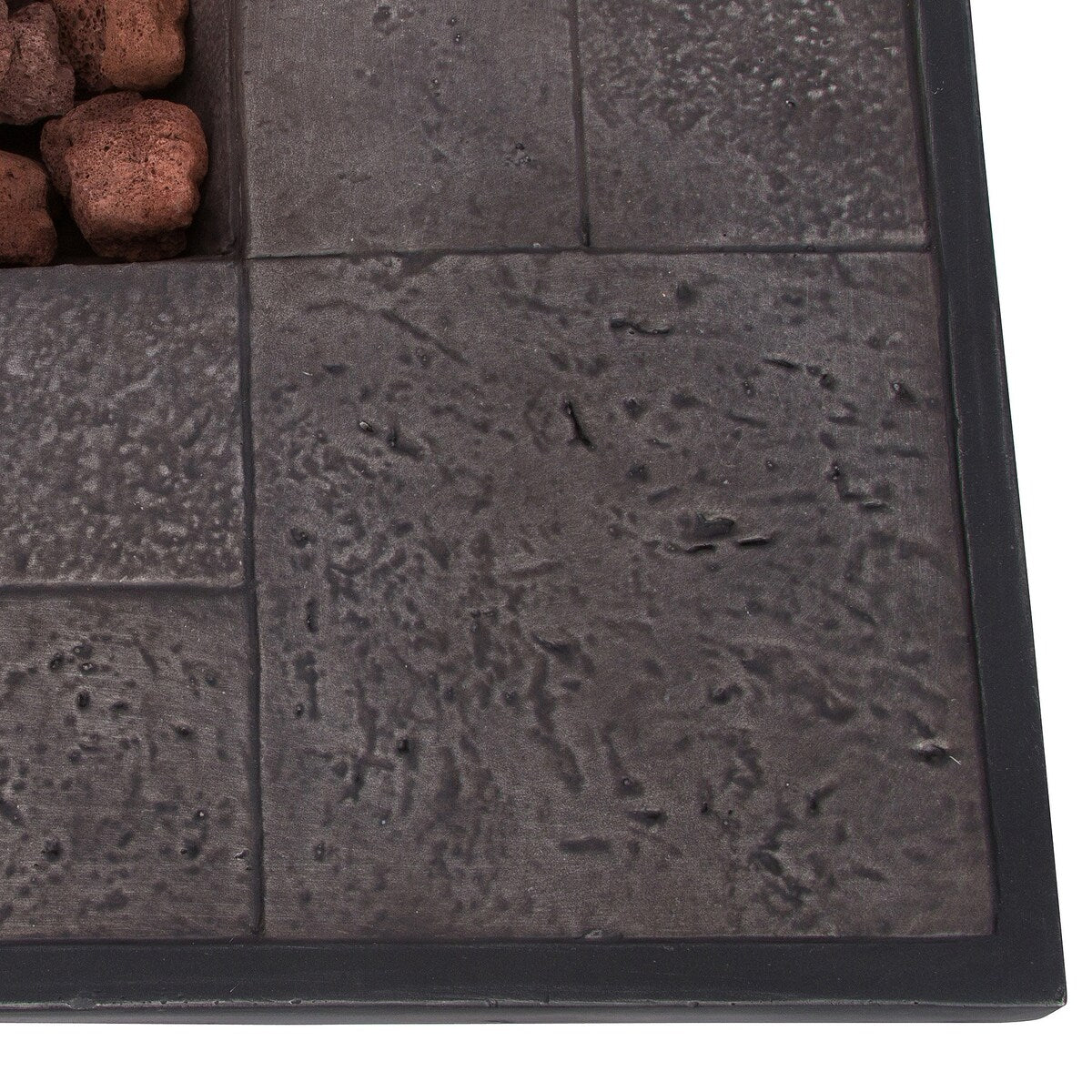 Fire & Flare 50,000 BTU Firepit Table, Lava Rocks, & Cover Set