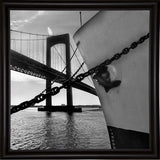 Ship And Bridge-HARBOA75649 Print 20"x20" by Harold Silverman - Boats