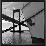 Ship And Bridge-HARBOA75649 Print 20"x20" by Harold Silverman - Boats
