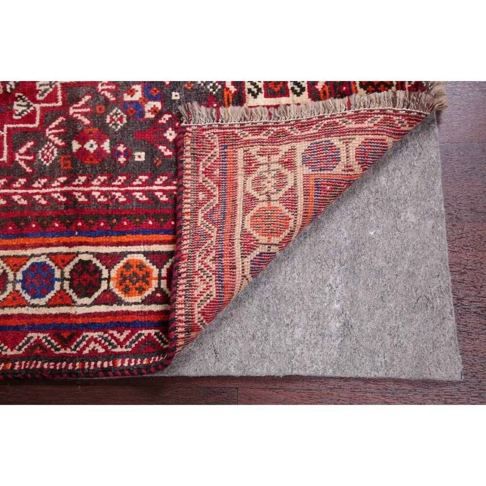 Shiraz Oriental Traditional Hand Knotted Wool Persian Area Rug - 8'9" x 5'5"