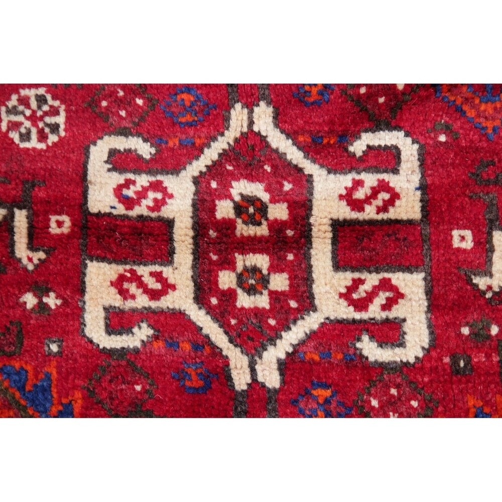 Shiraz Oriental Traditional Hand Knotted Wool Persian Area Rug - 8'9" x 5'5"