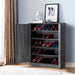 Shoe Cabinet With Two Doors And Five Shelves