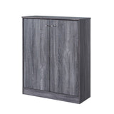 Shoe Cabinet With Two Doors And Five Shelves