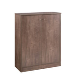 Shoe Cabinet With Two Doors And Five Shelves