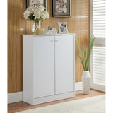 Shoe Cabinet With Two Doors And Five Shelves