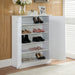 Shoe Cabinet With Two Doors And Five Shelves