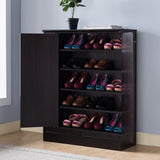 Shoe Cabinet With Two Doors And Five Shelves