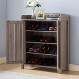 Shoe Cabinet With Two Doors And Four Shelves