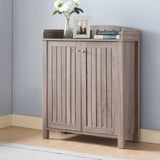 Shoe Cabinet With Two Doors And Four Shelves