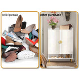 Shoe Cabinet with Doors, Shoe Storage Cabinet with Adjustable Shelves, Wooden Shoes Rack Shoe Storage Organizer