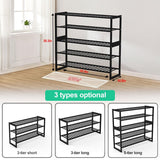 Shoe Rack Bamboo 5 Tier Shoe Organizer, Storage 20-25 Pairs for Closet, Stackable Large Tall Shoe Shelf Holder Stand Cubby