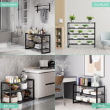 Shoe Rack Bamboo 5 Tier Shoe Organizer, Storage 20-25 Pairs for Closet, Stackable Large Tall Shoe Shelf Holder Stand Cubby