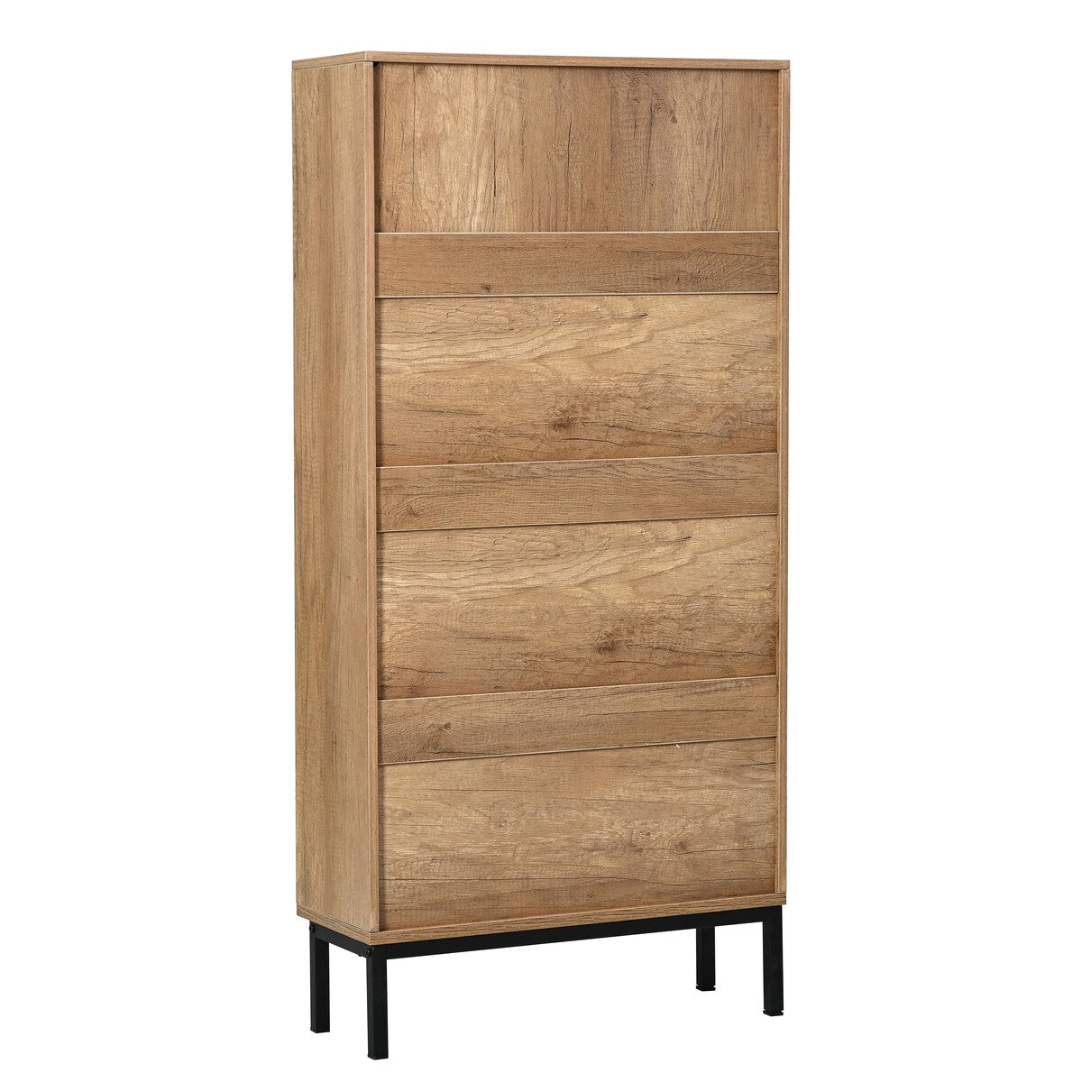 Shoe Rack Storage Cabinet with Metal Legs for Entryway Hallway Bedroom Mudroom